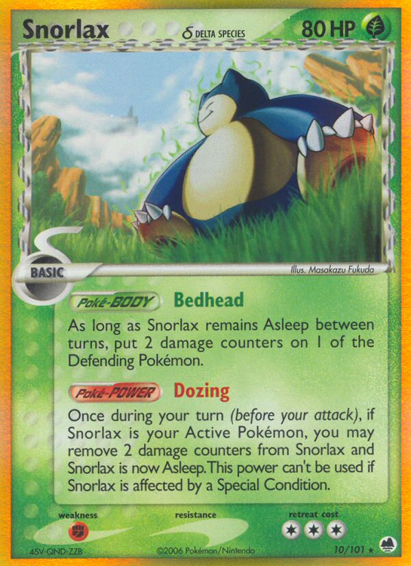 Snorlax (10/101) (Delta Species) [EX: Dragon Frontiers] | Card Citadel