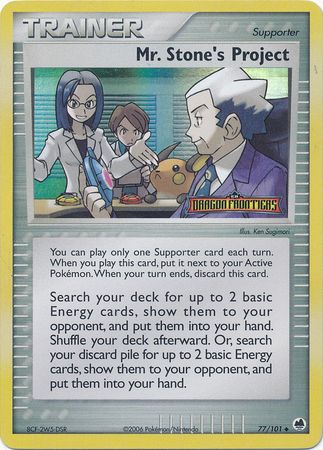 Mr. Stone's Project (77/101) (Stamped) [EX: Dragon Frontiers] | Card Citadel