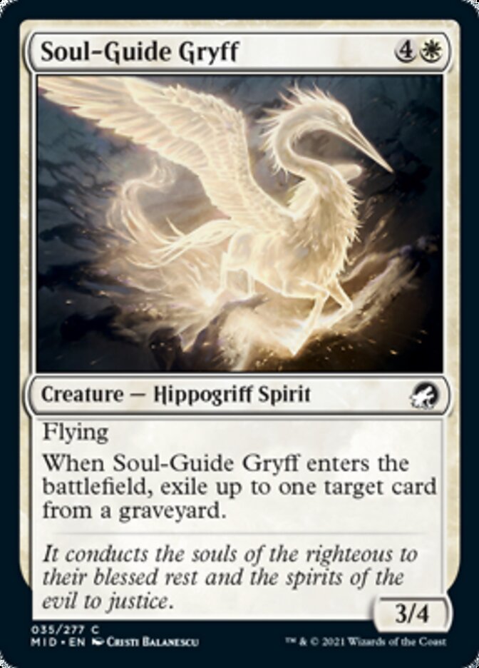 Soul-Guide Gryff [Innistrad: Midnight Hunt] | Card Citadel