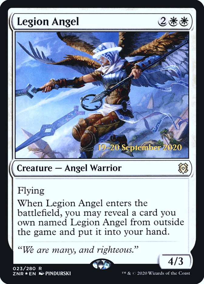 Legion Angel  [Zendikar Rising Prerelease Promos] | Card Citadel