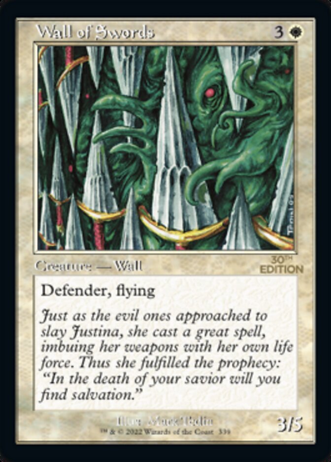 Wall of Swords (Retro) [30th Anniversary Edition] | Card Citadel