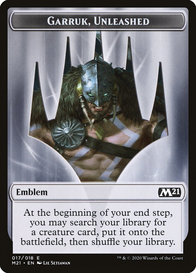Emblem - Garruk, Unleashed [Core Set 2021] | Card Citadel