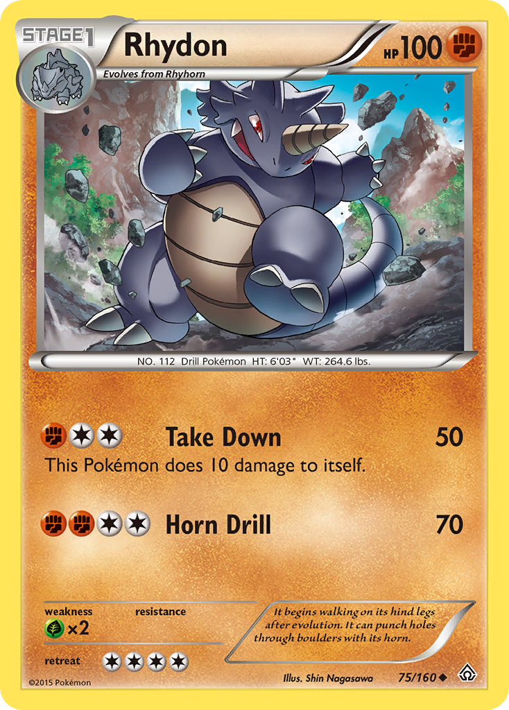 Rhydon (75/160) [XY: Primal Clash] | Card Citadel