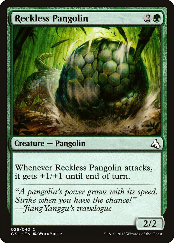 Reckless Pangolin [Global Series Jiang Yanggu & Mu Yanling] | Card Citadel