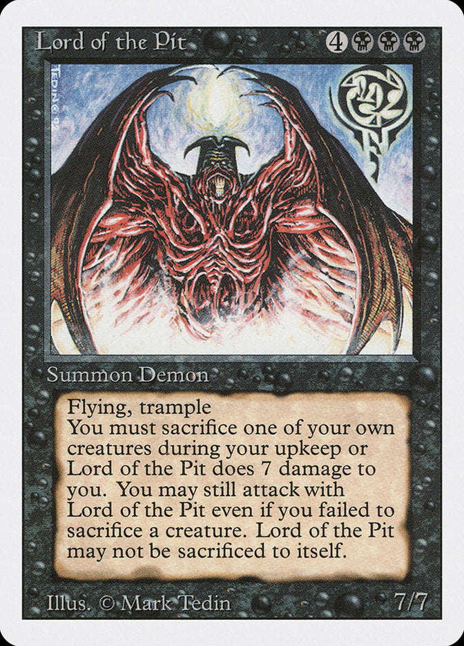 Lord of the Pit [Revised Edition] | Card Citadel