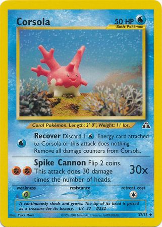 Corsola (37/75) [Neo Discovery Unlimited] | Card Citadel
