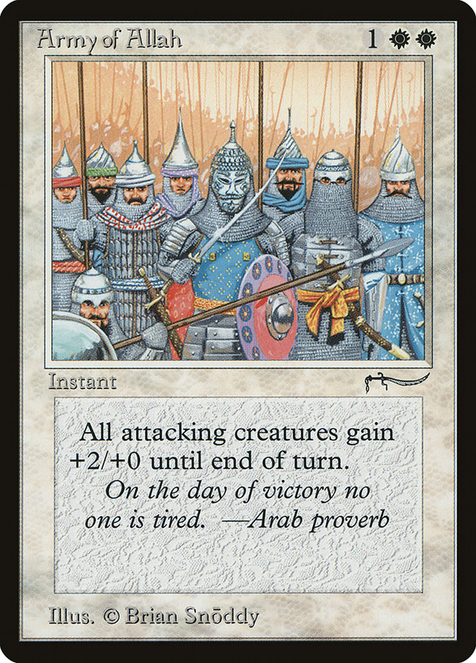 Army of Allah (Light Mana Cost) [Arabian Nights] | Card Citadel
