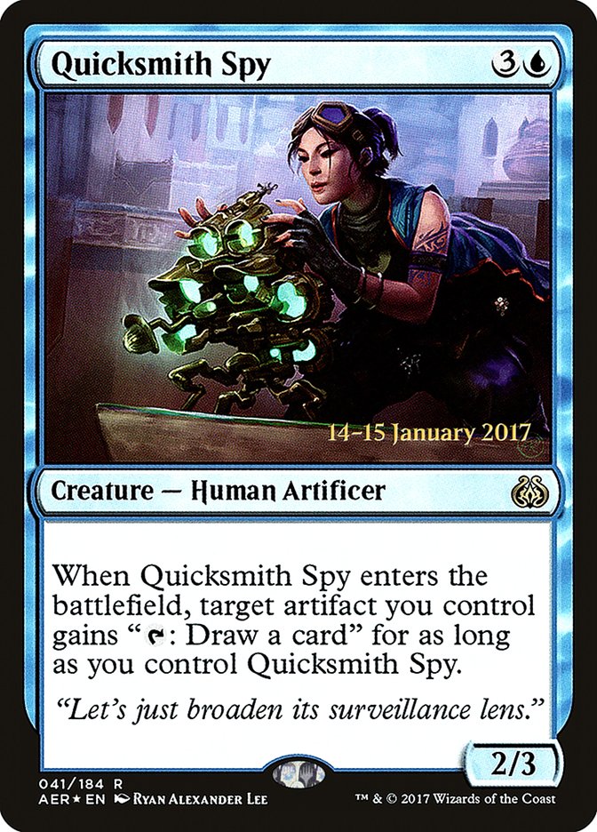 Quicksmith Spy (Prerelease Promo) [Aether Revolt Prerelease Promos] | Card Citadel