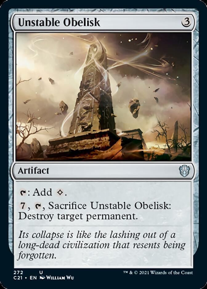 Unstable Obelisk [Commander 2021] | Card Citadel