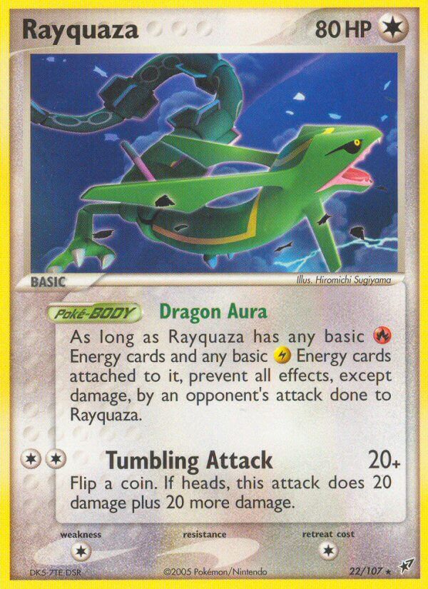 Rayquaza (22/107) (Theme Deck Exclusive) [EX: Deoxys] | Card Citadel