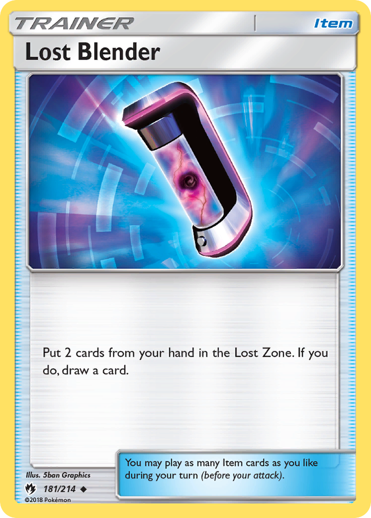 Lost Blender (181/214) [Sun & Moon: Lost Thunder] | Card Citadel