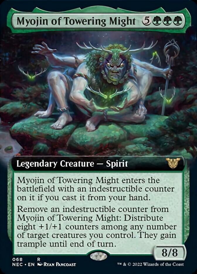 Myojin of Towering Might (Extended) [Kamigawa: Neon Dynasty Commander] | Card Citadel