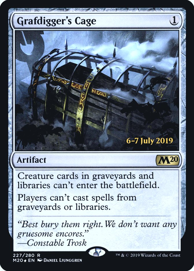 Grafdigger's Cage  [Core Set 2020 Prerelease Promos] | Card Citadel