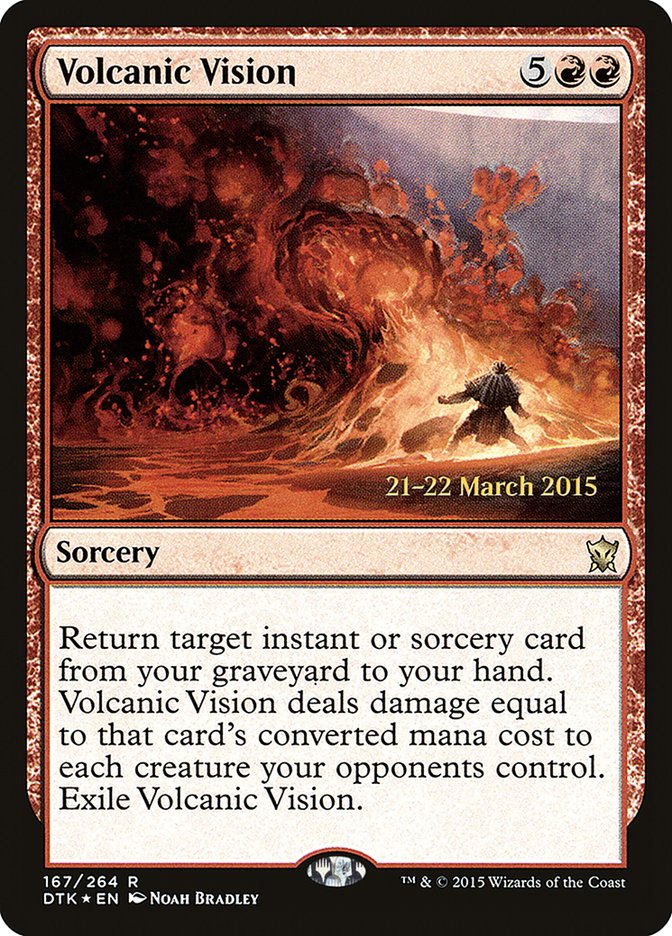 Volcanic Vision [Dragons of Tarkir Promos] | Card Citadel