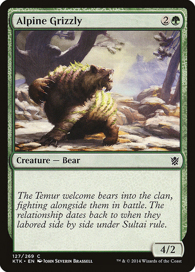 Alpine Grizzly [Khans of Tarkir] | Card Citadel