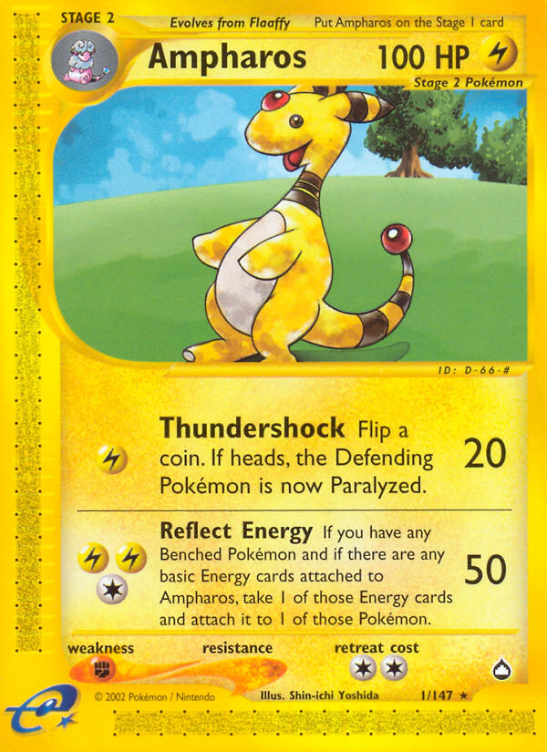 Ampharos (1/147) [Aquapolis] | Card Citadel