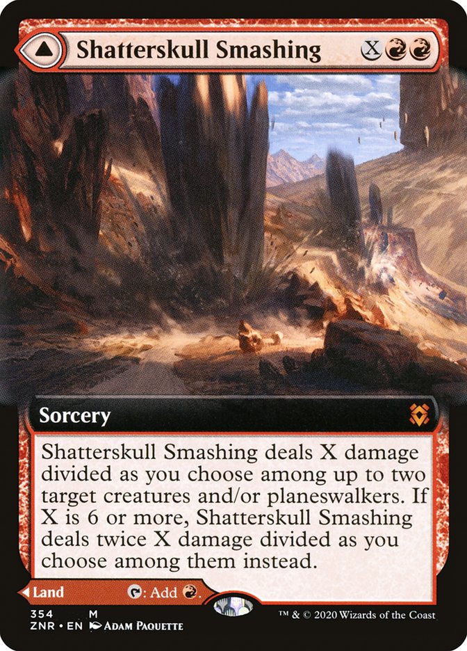 Shatterskull Smashing // Shatterskull, the Hammer Pass (Extended Art) [Zendikar Rising] | Card Citadel