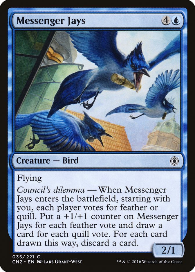 Messenger Jays [Conspiracy: Take the Crown] | Card Citadel