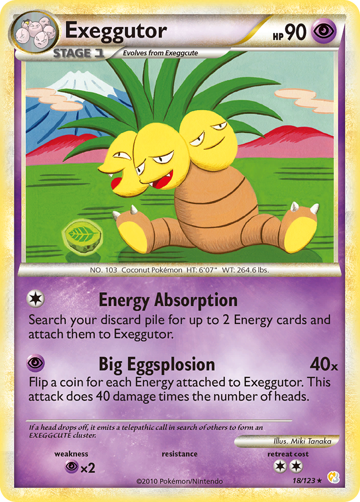 Exeggutor (18/123) [HeartGold & SoulSilver: Base Set] | Card Citadel