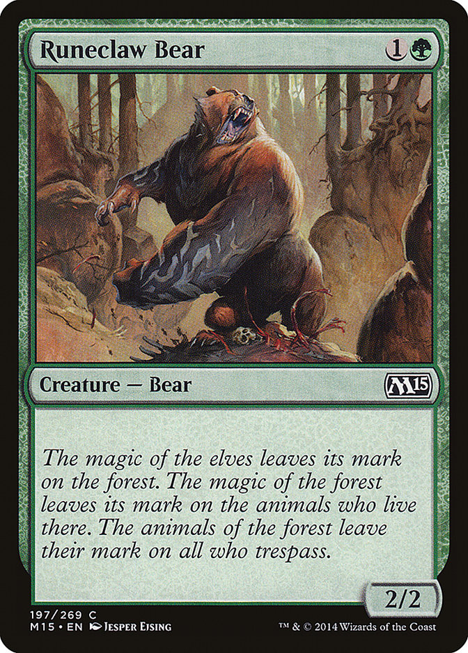 Runeclaw Bear [Magic 2015] | Card Citadel