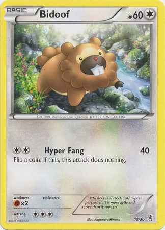 Bidoof (12/30) [XY: Trainer Kit 1 - Bisharp] | Card Citadel