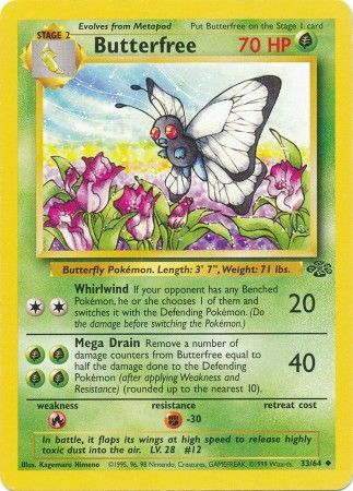 Butterfree (33/64) [Jungle Unlimited] | Card Citadel