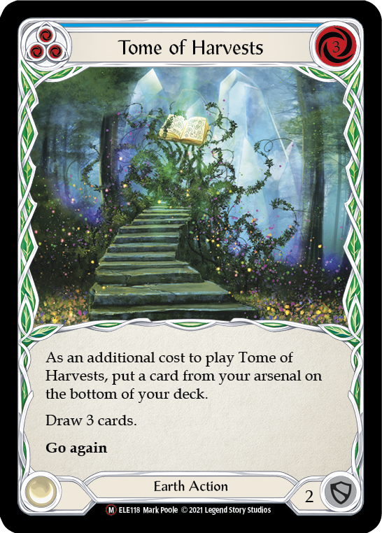 Tome of Harvests [U-ELE118] Unlimited Rainbow Foil | Card Citadel