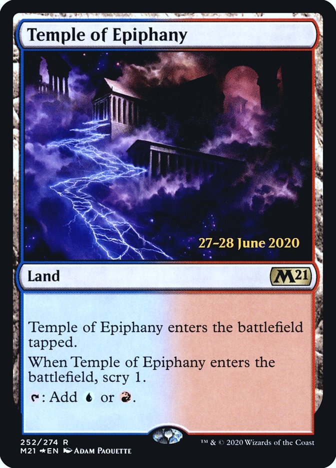 Temple of Epiphany  [Core Set 2021 Prerelease Promos] | Card Citadel