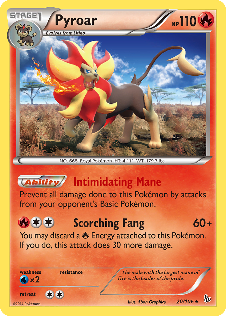 Pyroar (20/106) [XY: Flashfire] | Card Citadel