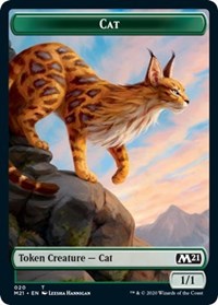 Cat (020) // Dog Double-sided Token [Core Set 2021 Tokens] | Card Citadel