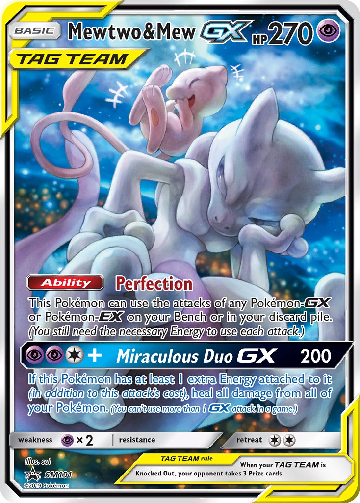 Mewtwo & Mew GX (SM191) [Sun & Moon: Black Star Promos] | Card Citadel