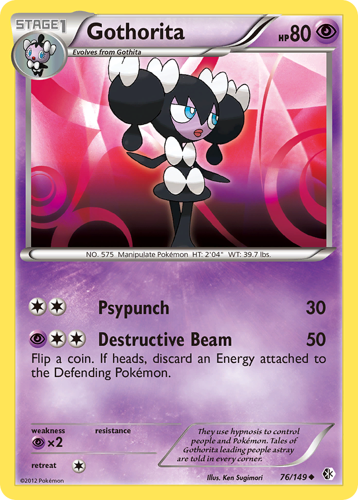 Gothorita (76/149) [Black & White: Boundaries Crossed] | Card Citadel