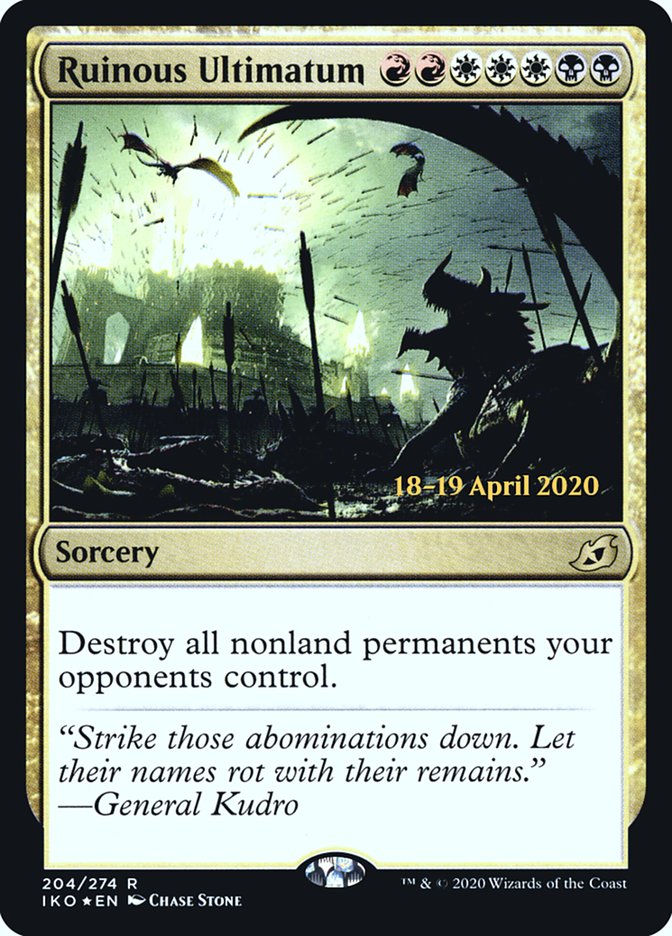 Ruinous Ultimatum  [Ikoria: Lair of Behemoths Prerelease Promos] | Card Citadel