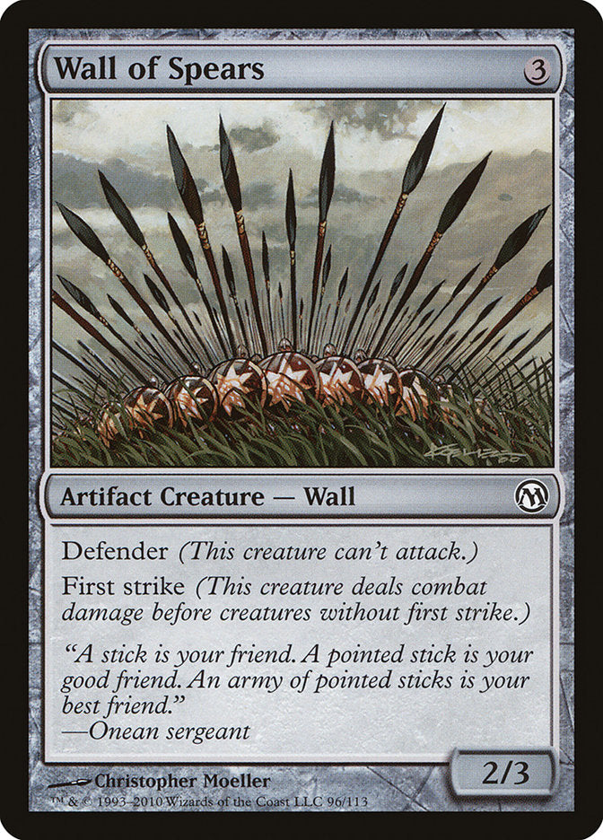 Wall of Spears [Duels of the Planeswalkers] | Card Citadel