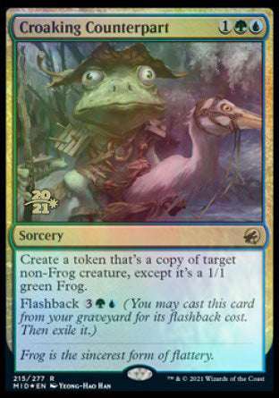 Croaking Counterpart [Innistrad: Midnight Hunt Prerelease Promos] | Card Citadel