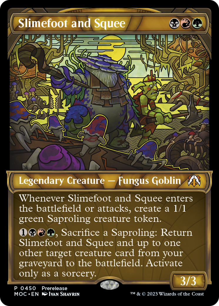 Slimefoot and Squee (Showcase Planar Booster Fun) [March of the Machine Commander Prerelease Promos] | Card Citadel