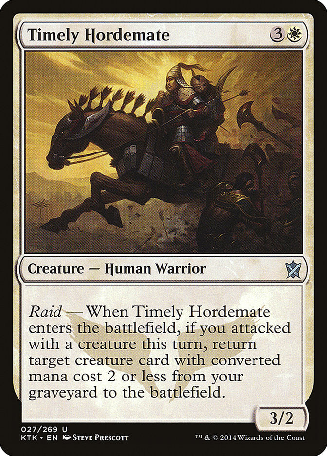 Timely Hordemate [Khans of Tarkir] | Card Citadel