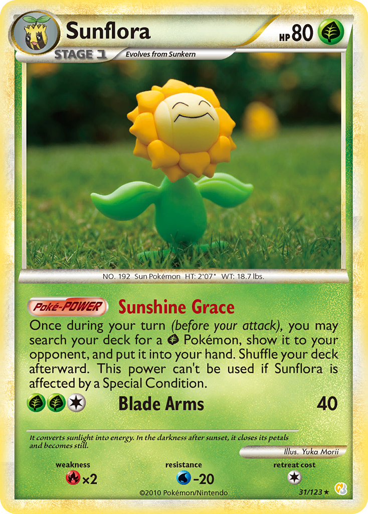 Sunflora (31/123) [HeartGold & SoulSilver: Base Set] | Card Citadel