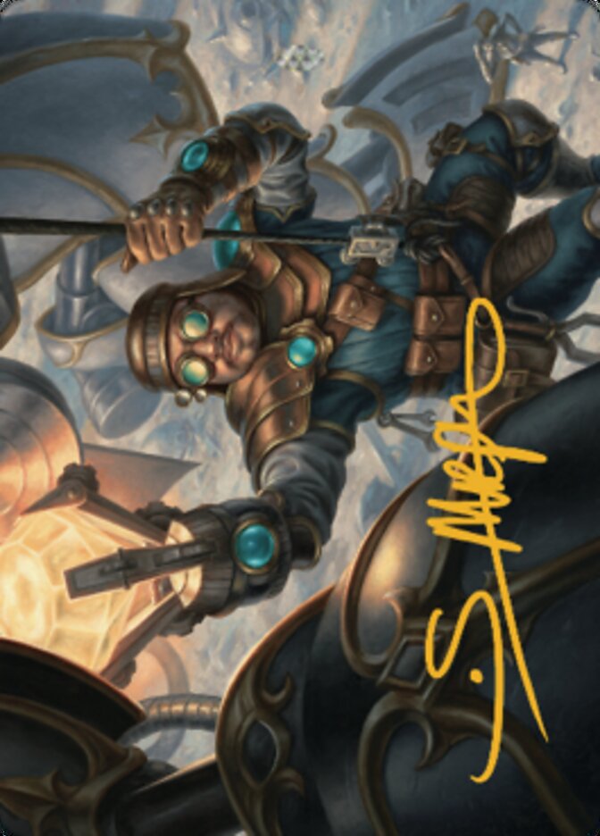 Powerstone Engineer Art Card (Gold-Stamped Signature) [The Brothers' War Art Series] | Card Citadel