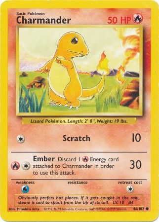 Charmander (46/102) [Base Set Unlimited] | Card Citadel