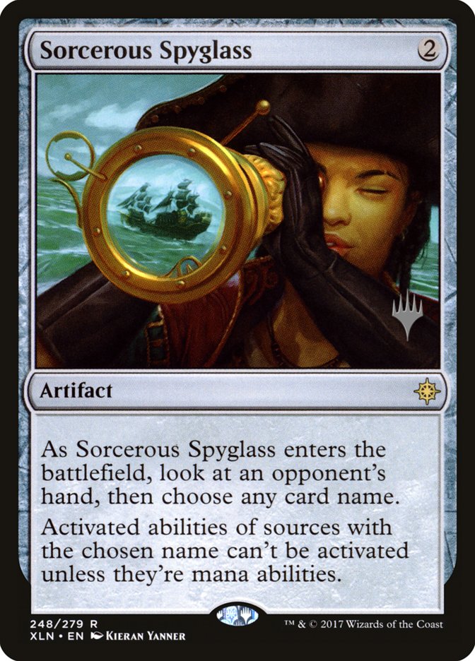 Sorcerous Spyglass [Ixalan Promos] | Card Citadel
