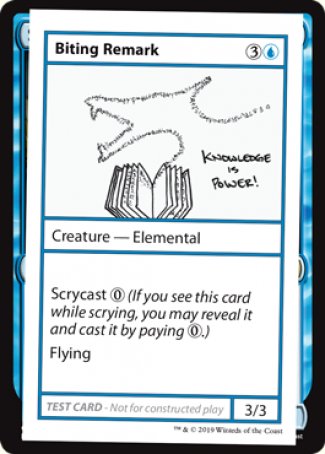 Biting Remark (2021 Edition) [Mystery Booster Playtest Cards] | Card Citadel