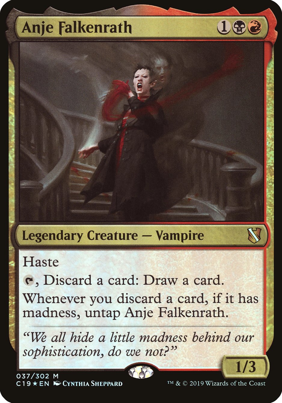 Anje Falkenrath (Commander 2019) [Oversize Cards] | Card Citadel