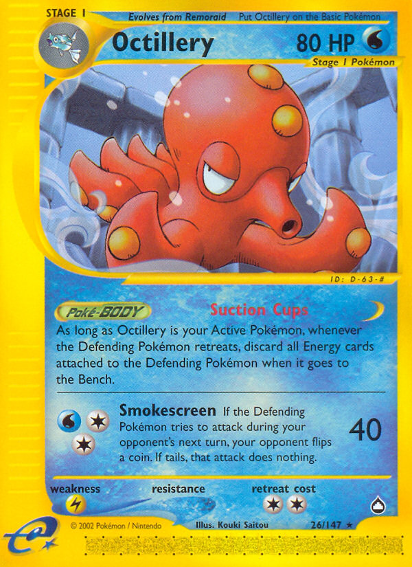 Octillery (26/147) [Aquapolis] | Card Citadel