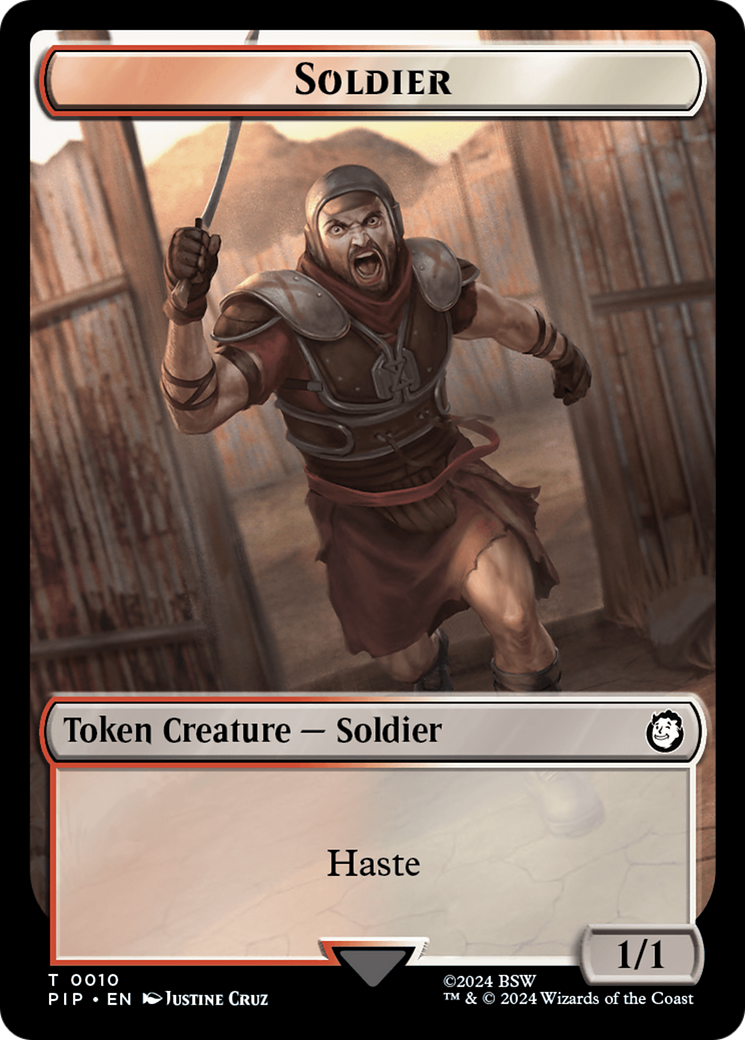 Food (0014) // Soldier (0010) Double-Sided Token [Fallout Tokens] | Card Citadel
