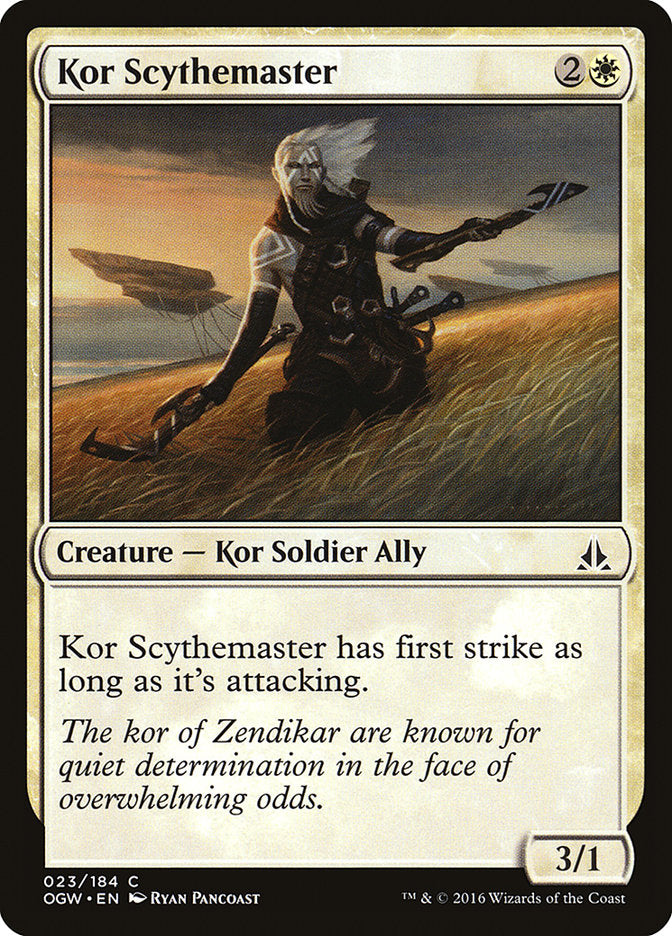 Kor Scythemaster [Oath of the Gatewatch] | Card Citadel