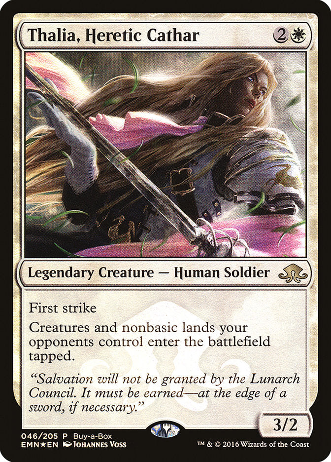 Thalia, Heretic Cathar (Buy-A-Box) [Eldritch Moon Promos] | Card Citadel