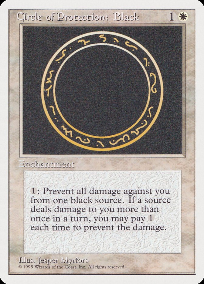 Circle of Protection: Black [Rivals Quick Start Set] | Card Citadel