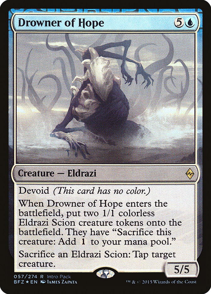 Drowner of Hope (Intro Pack) [Battle for Zendikar Promos] | Card Citadel