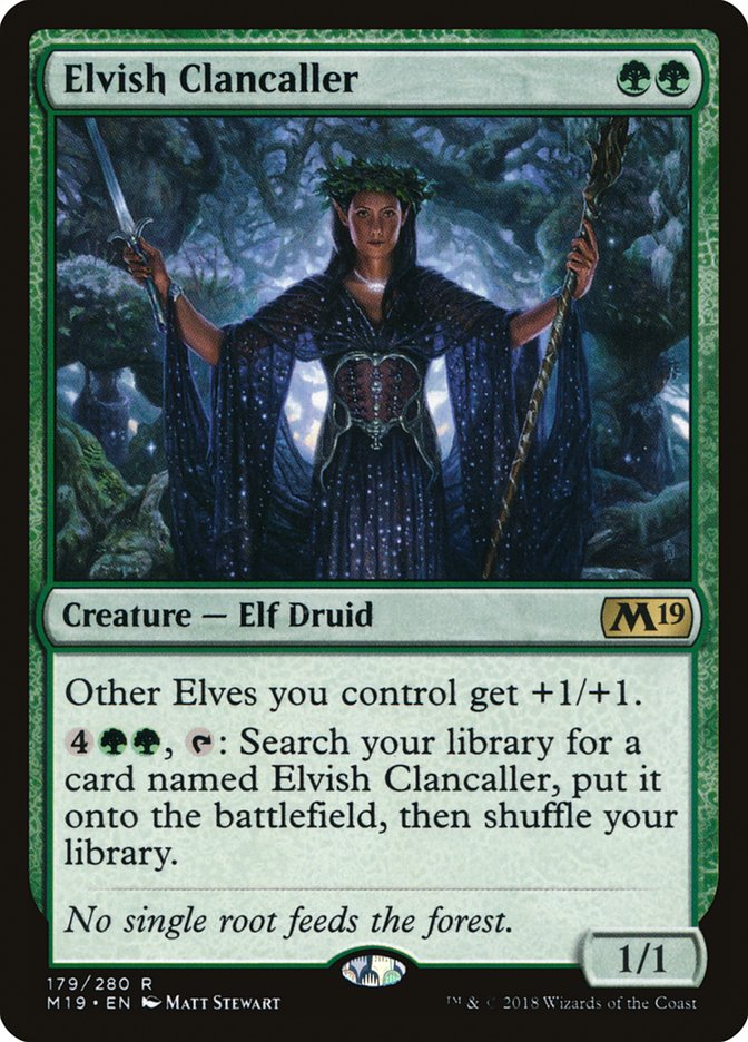 Elvish Clancaller [Core Set 2019] | Card Citadel